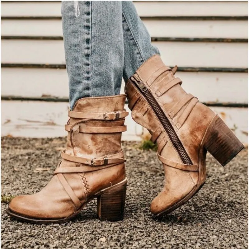 Athena Belt Buckle Knight Boots - by The Nevermore