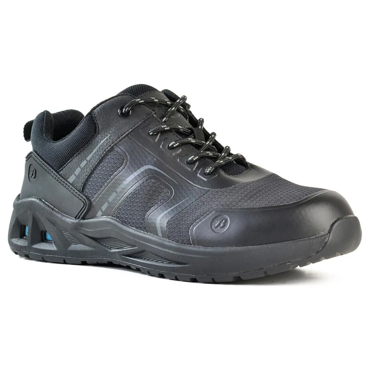 Bata Charger Black Lace Up Steel Cap Safety Shoe With Scuff Cap (801-66017) (Pre Order)
