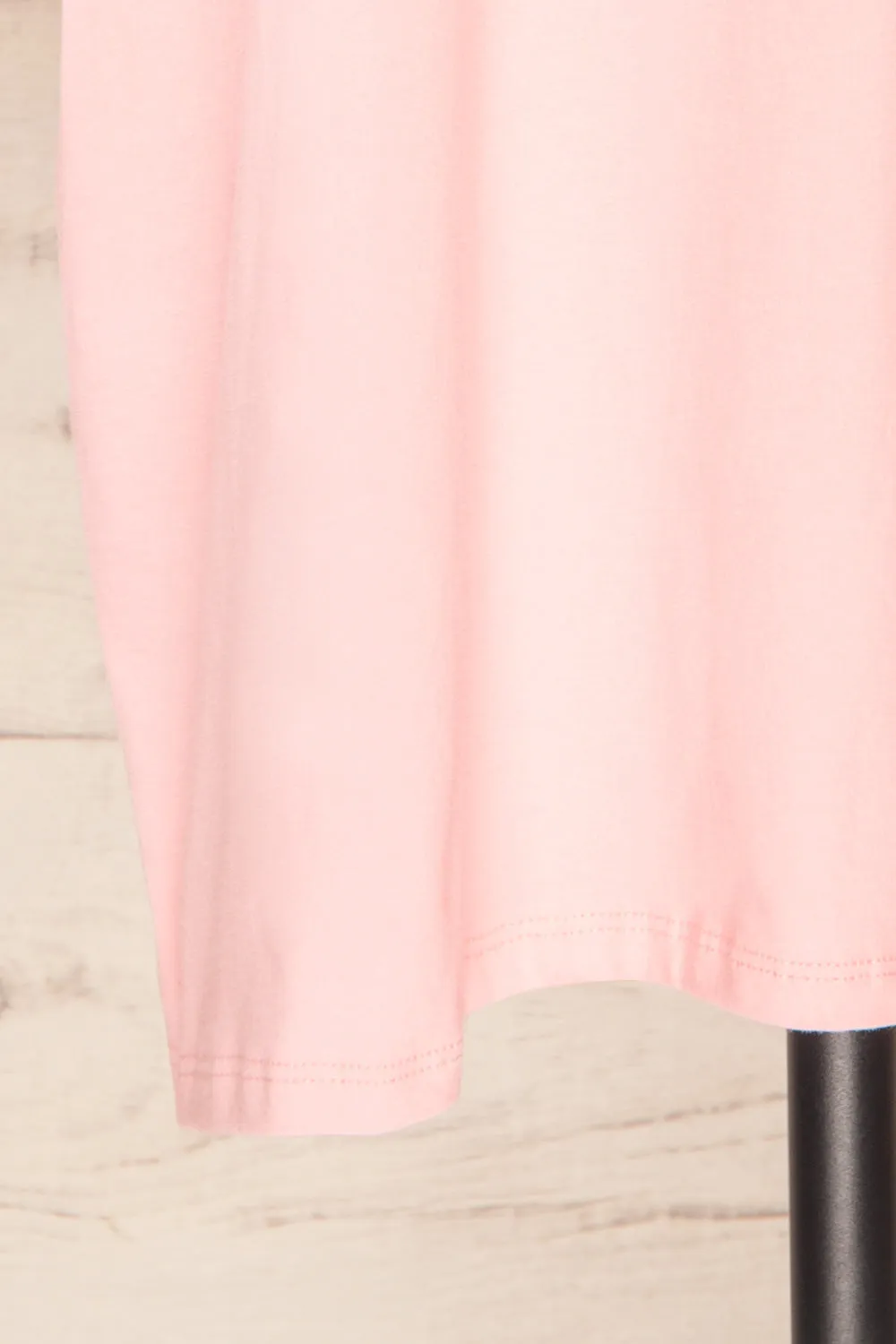Beaurice Pink | Oversized T-Shirt w/ Round Collar