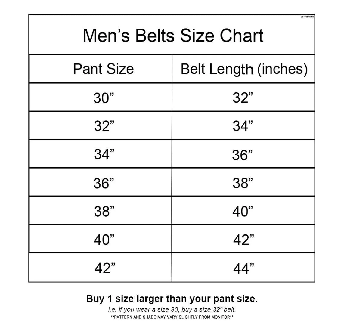 Brown Western Cowboy Leather Belt Ranger Concho - Silver Buckle