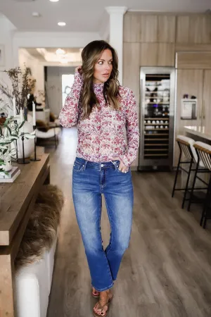bytos Full Size Cat's Whiskers Mid Rise Ankle Jeans