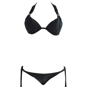 Cia Maritima Goldbar Black Bikini Top