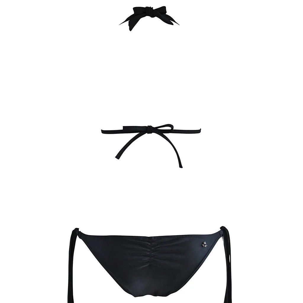 Cia Maritima Goldbar Black Bikini Top