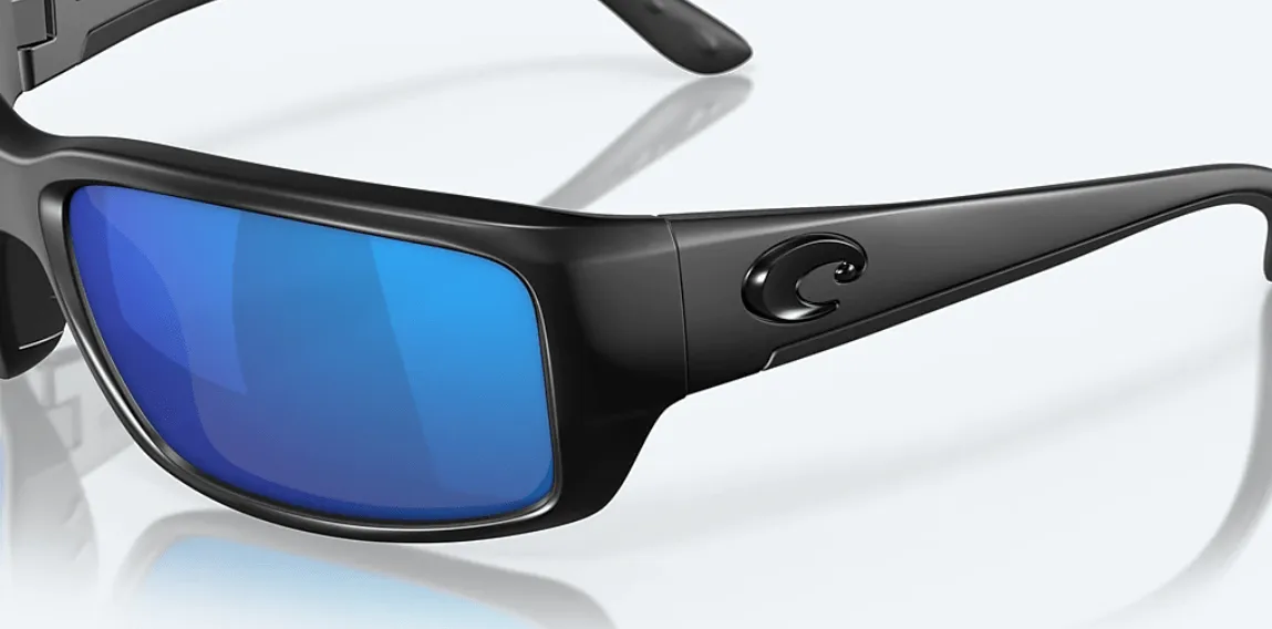 Costa Del Mar Fantail Blackout Frame/Blue Mirror Lens Sunglasses