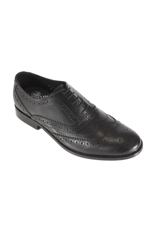 Diego Leather Brogues - Black