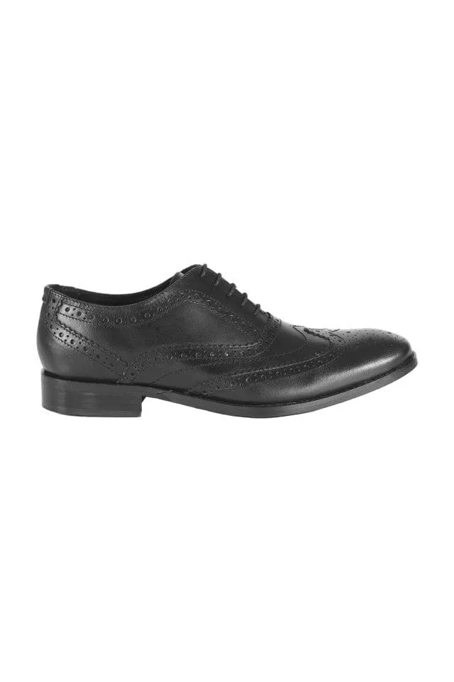 Diego Leather Brogues - Black