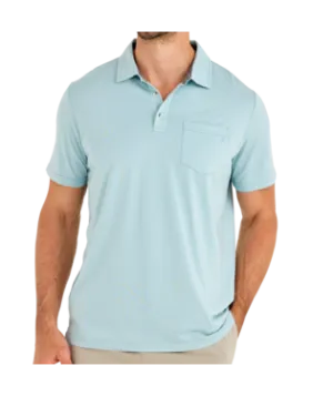 Free Fly Bamboo Heritage Polo Light Blue