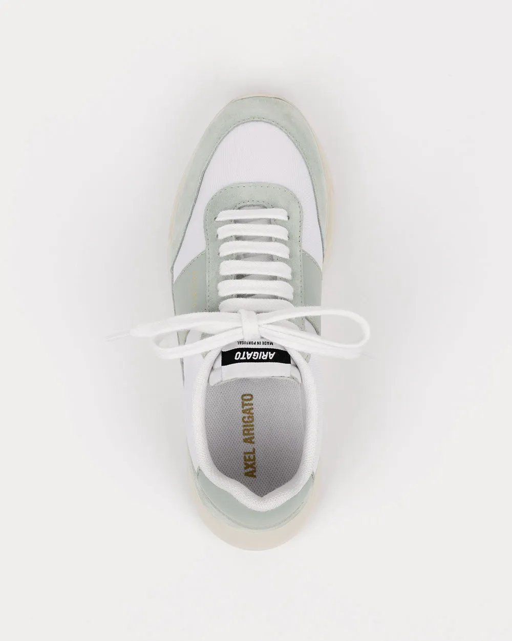 Genesis Vintage Runner White / Dusty Sage Low Top Sneakers