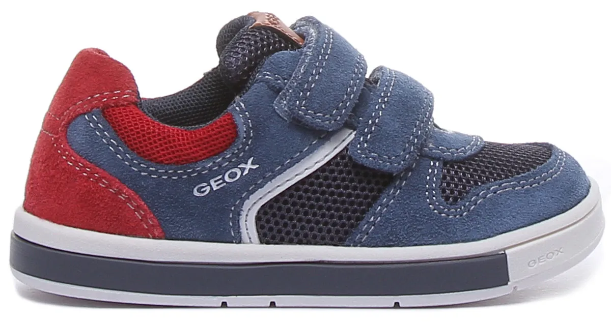 Geox B Trottola In Navy Red