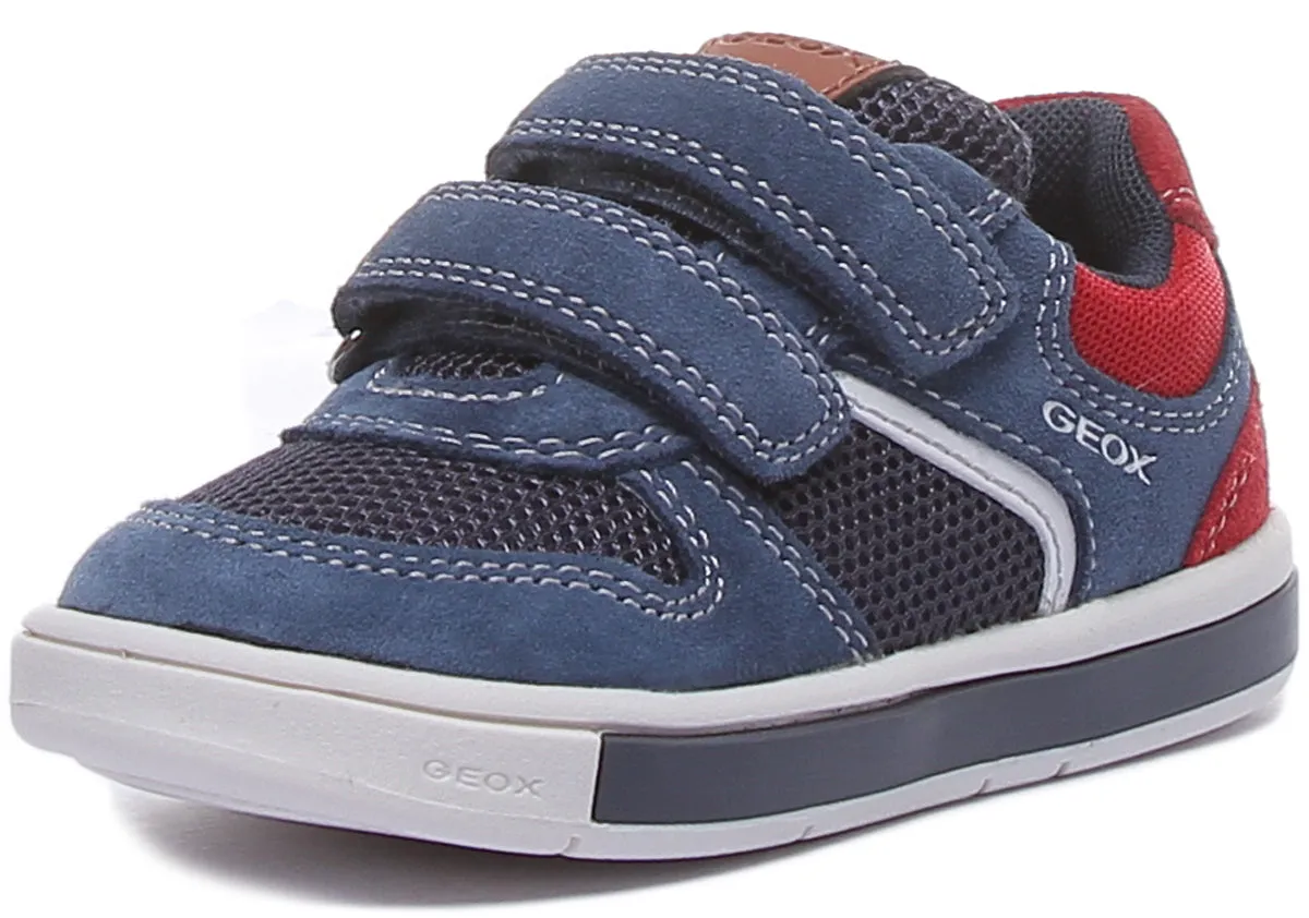 Geox B Trottola In Navy Red