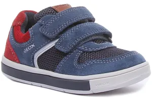 Geox B Trottola In Navy Red