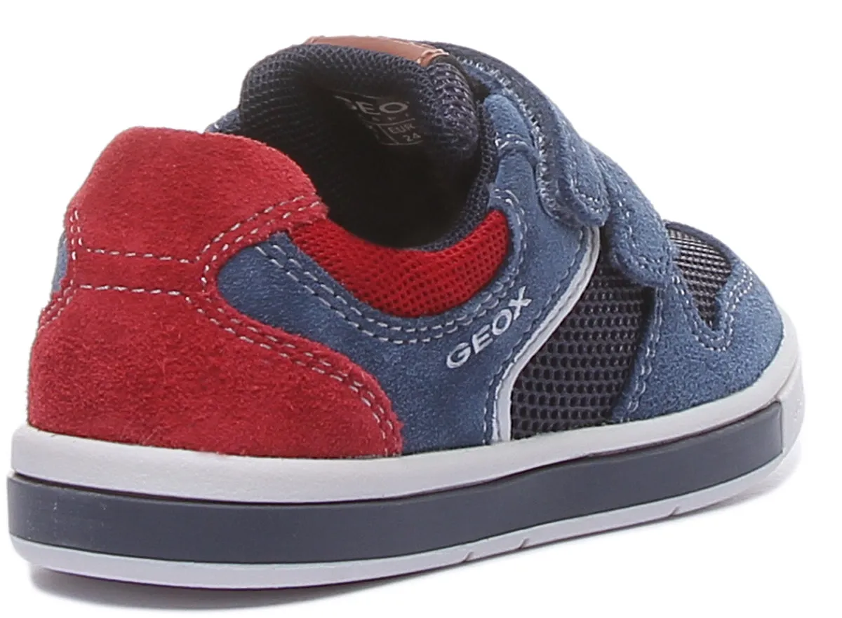 Geox B Trottola In Navy Red
