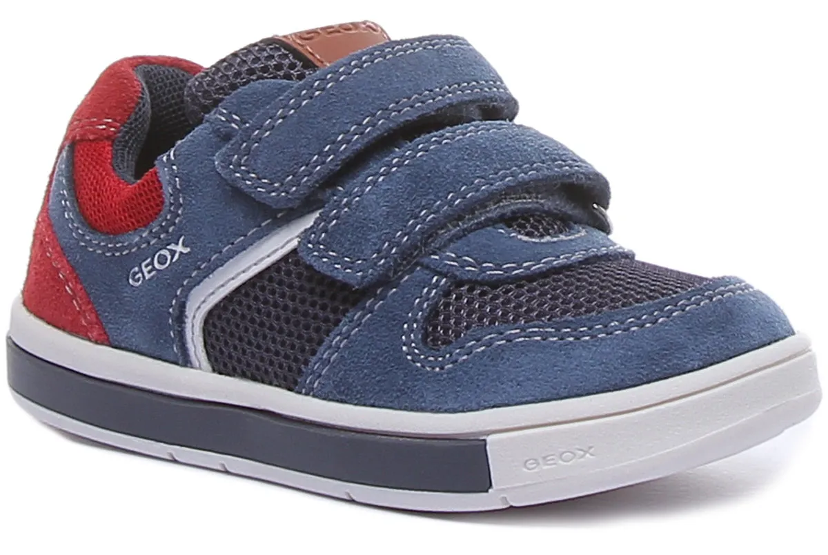 Geox B Trottola In Navy Red