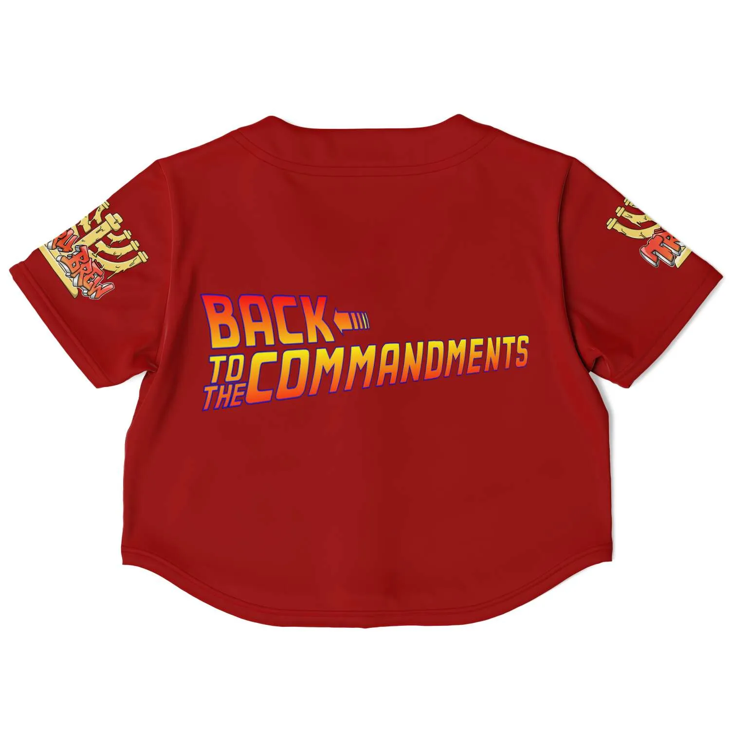 Hebrew Israelite Women's Back To The Future Red Baseball Jersey