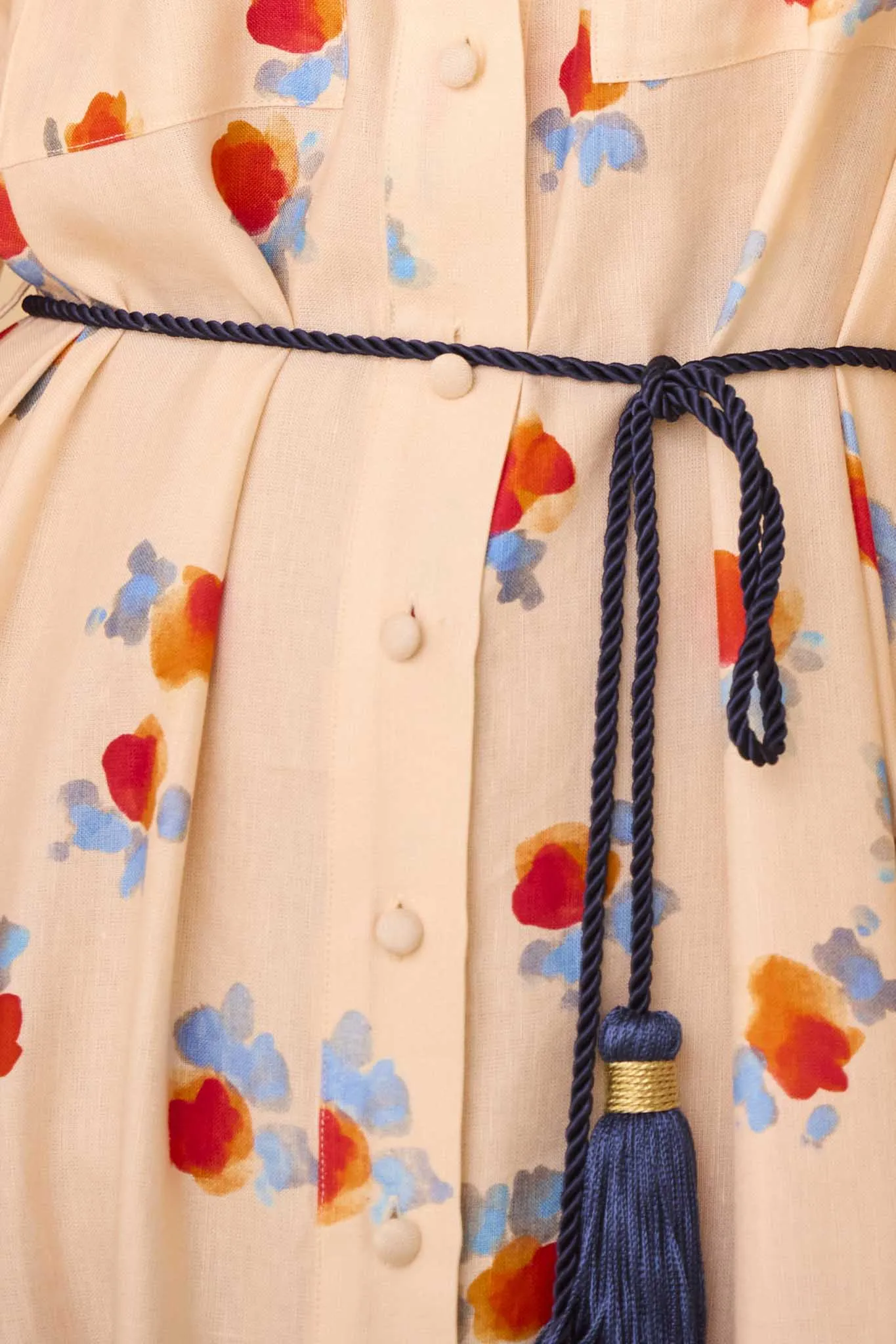 Hunter Bell Wilder Dress in Watercolor Floral Border