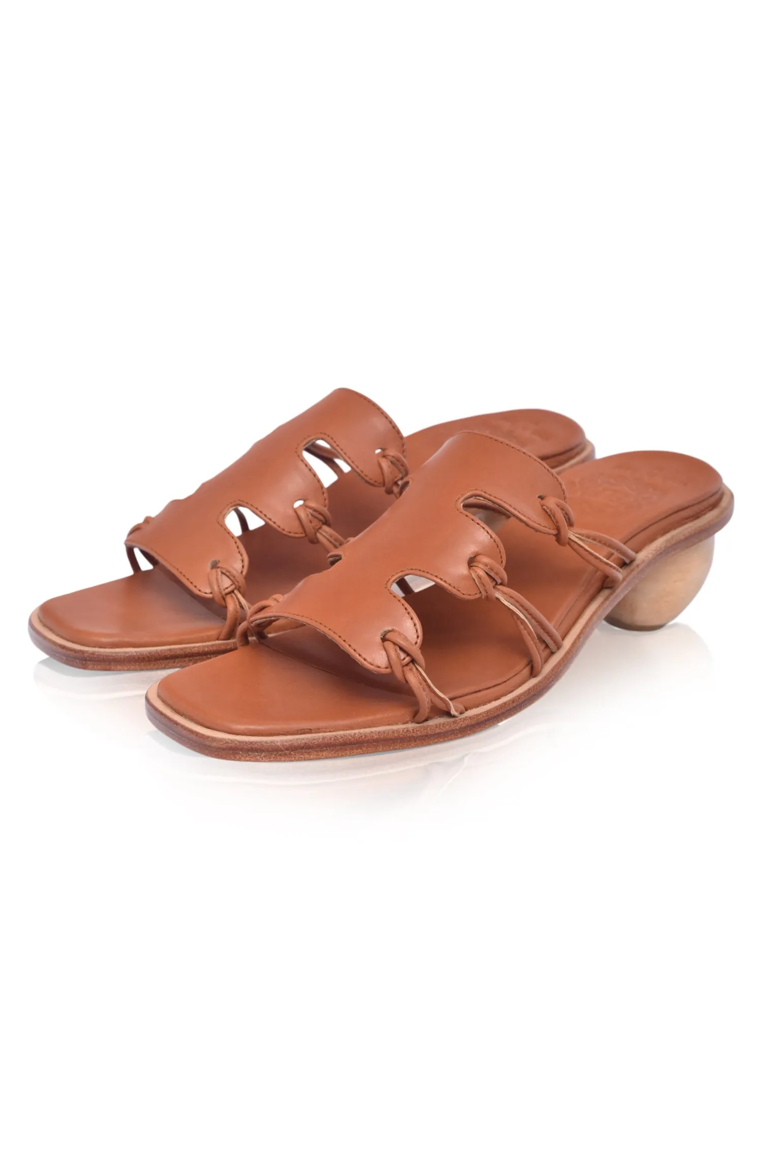 Ibiza Round Heel Mules (Sz. 7 & 8)