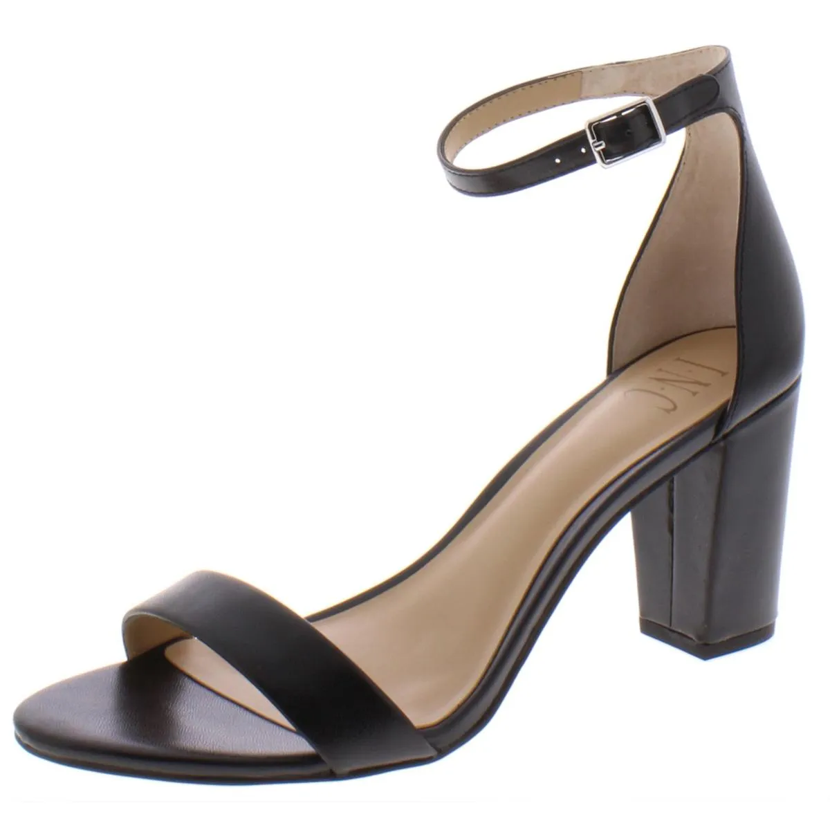 INC Womens Kivah Faux Leather Ankle Strap Dress Sandals