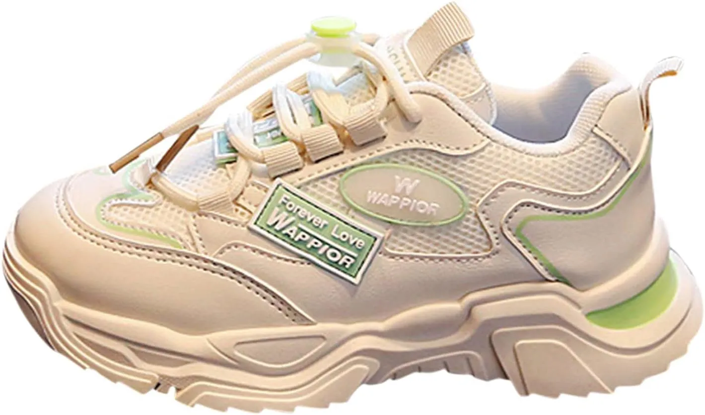IWIHMIV Kid Breathable Lightweight Sport Shoes Casual Athletic Shoes Non Slip Running Shoes for Boys Girls