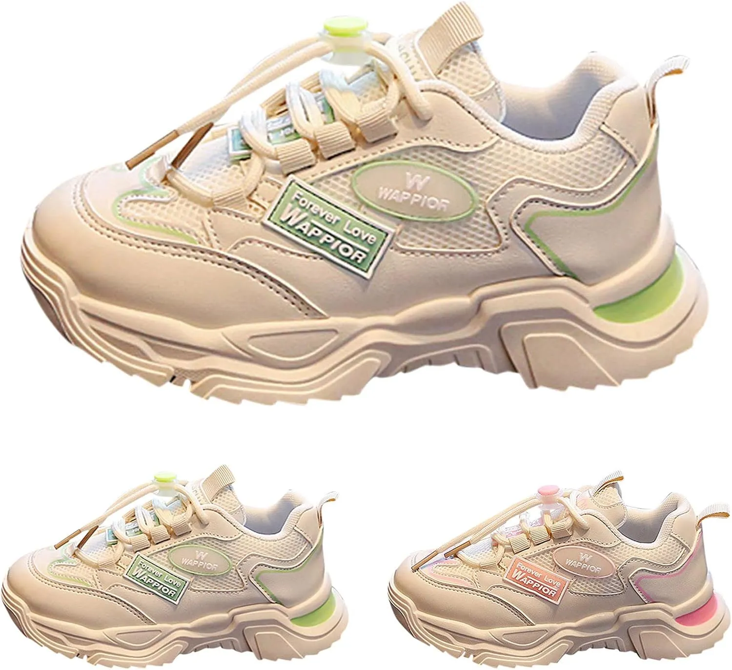 IWIHMIV Kid Breathable Lightweight Sport Shoes Casual Athletic Shoes Non Slip Running Shoes for Boys Girls