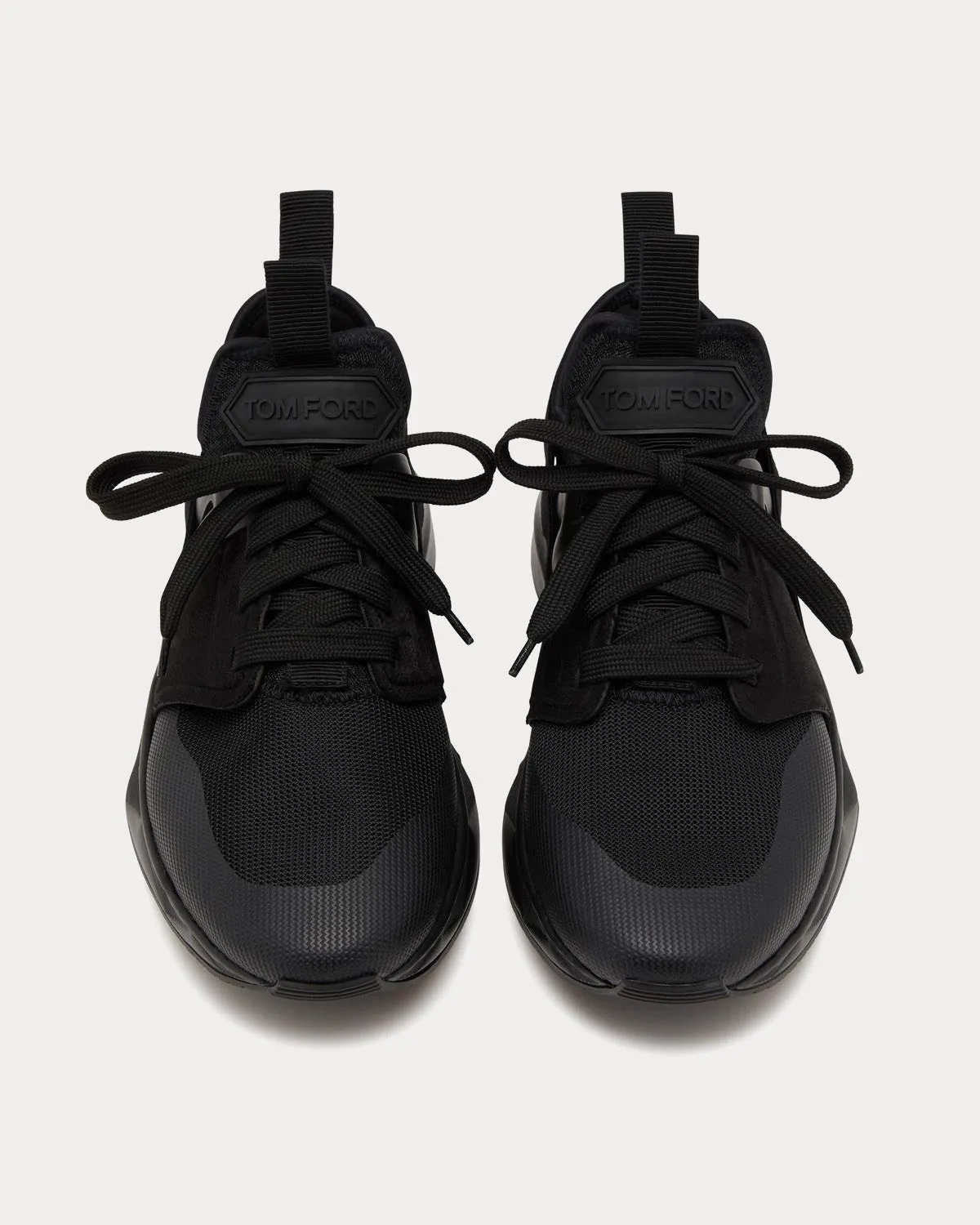 Jago Nylon & Mesh Black / Black Low Top Sneakers