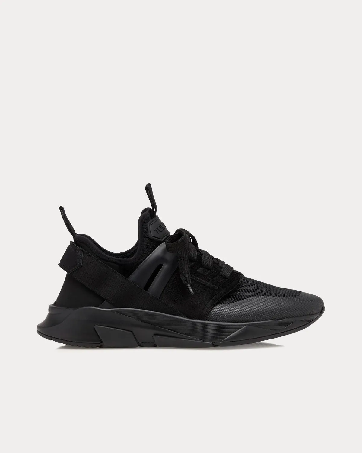 Jago Nylon & Mesh Black / Black Low Top Sneakers