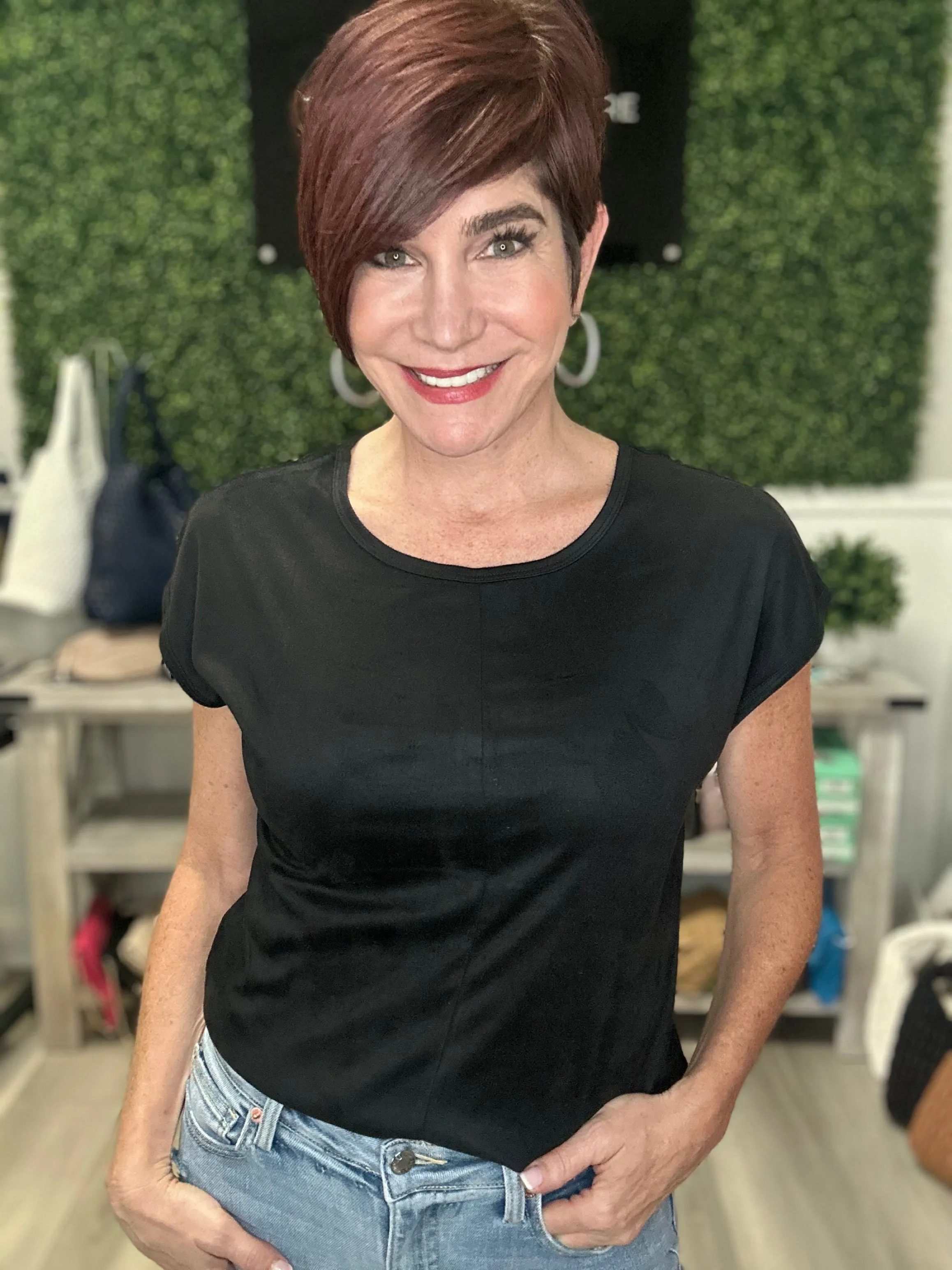Lacey Faux Suede Top