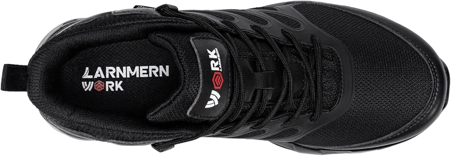 LARNMERN Men Non Slip Boots Restaurant Service Breathable Mesh Waterproof Outdoor Shoes Slip Resistant Work Ankle Boot Chef Zapatos Trabajo Casual Hiking Sneakers