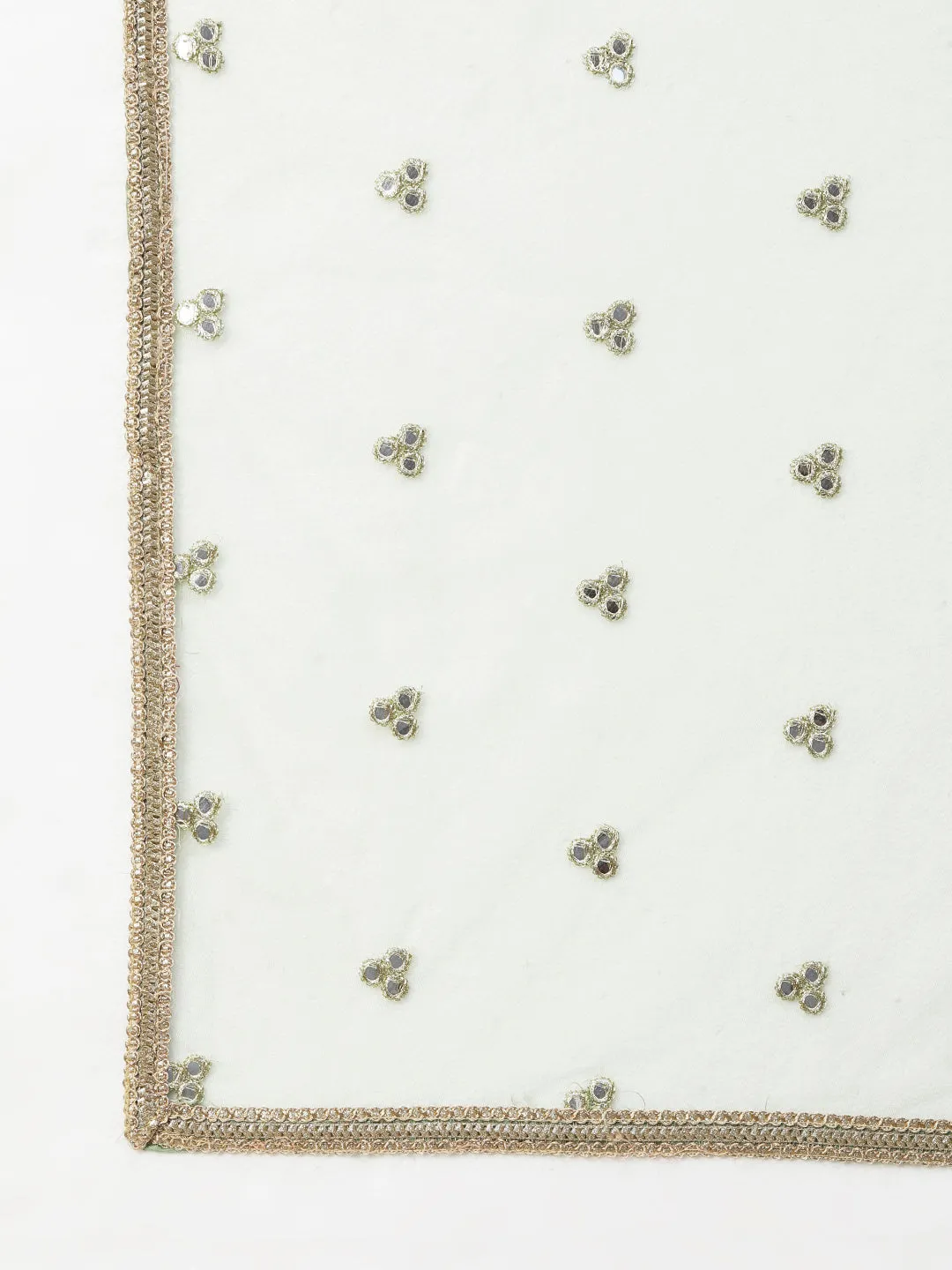 Light Green Dola Silk Sharara Suit with Embroidery