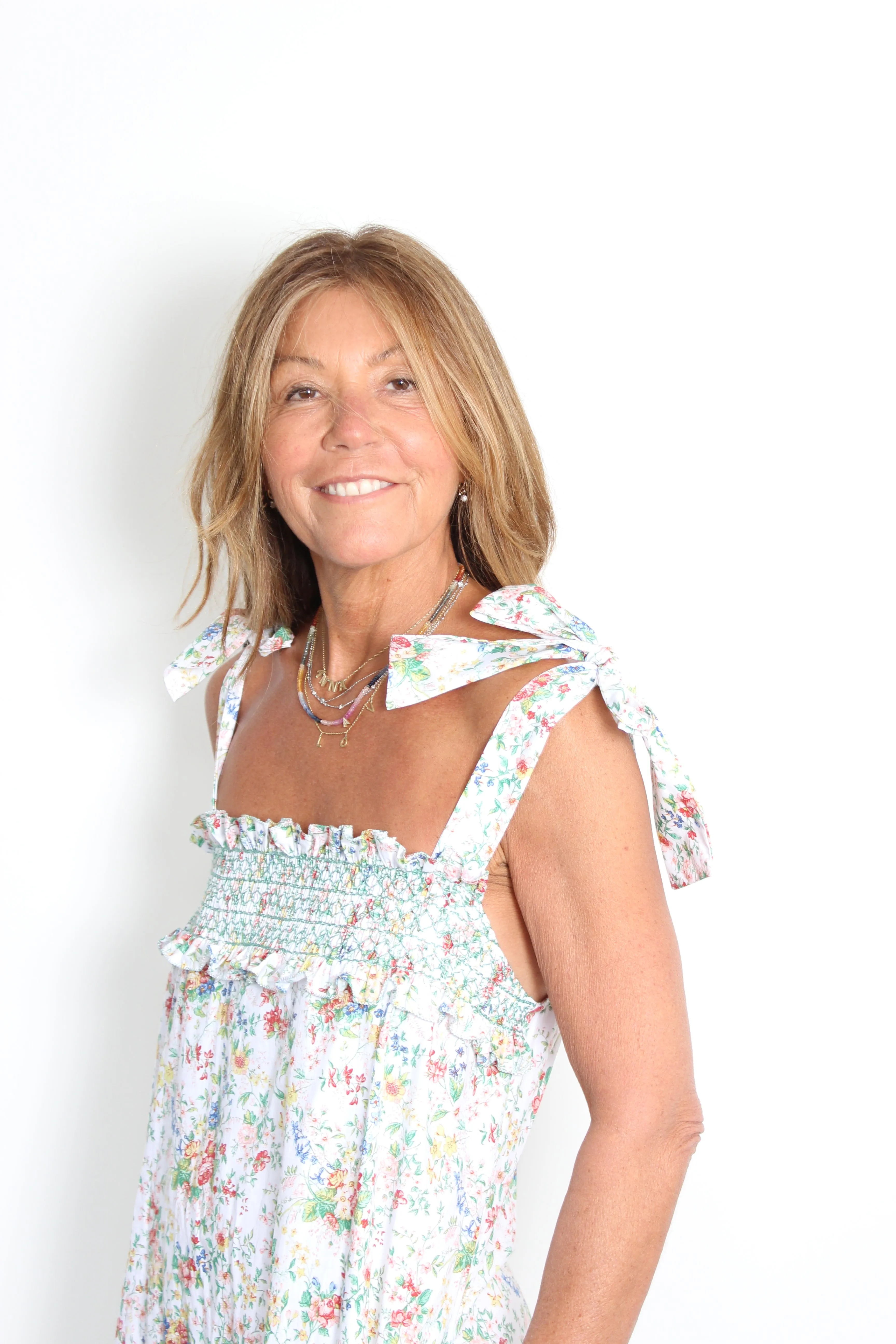 Loretta Caponi Armida floral-print cotton dress