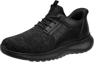 Men Walking Casual Sneaker Arch Support Memory Foam Mesh Light Black