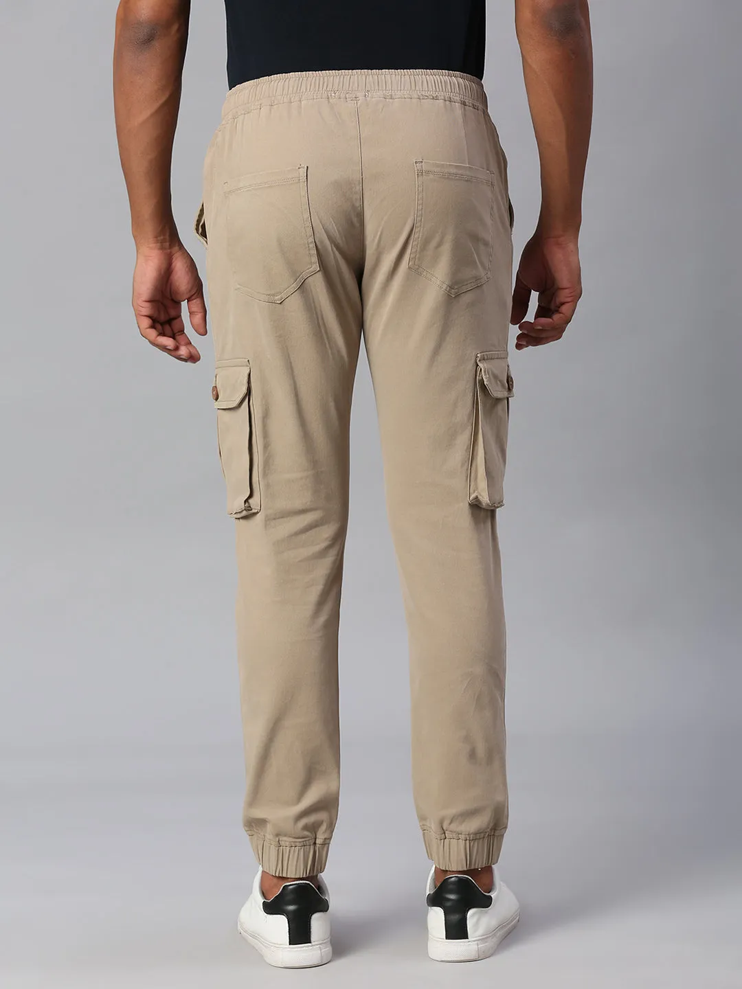 Men's Tapered Fit Cotton Joggers (Walnut)