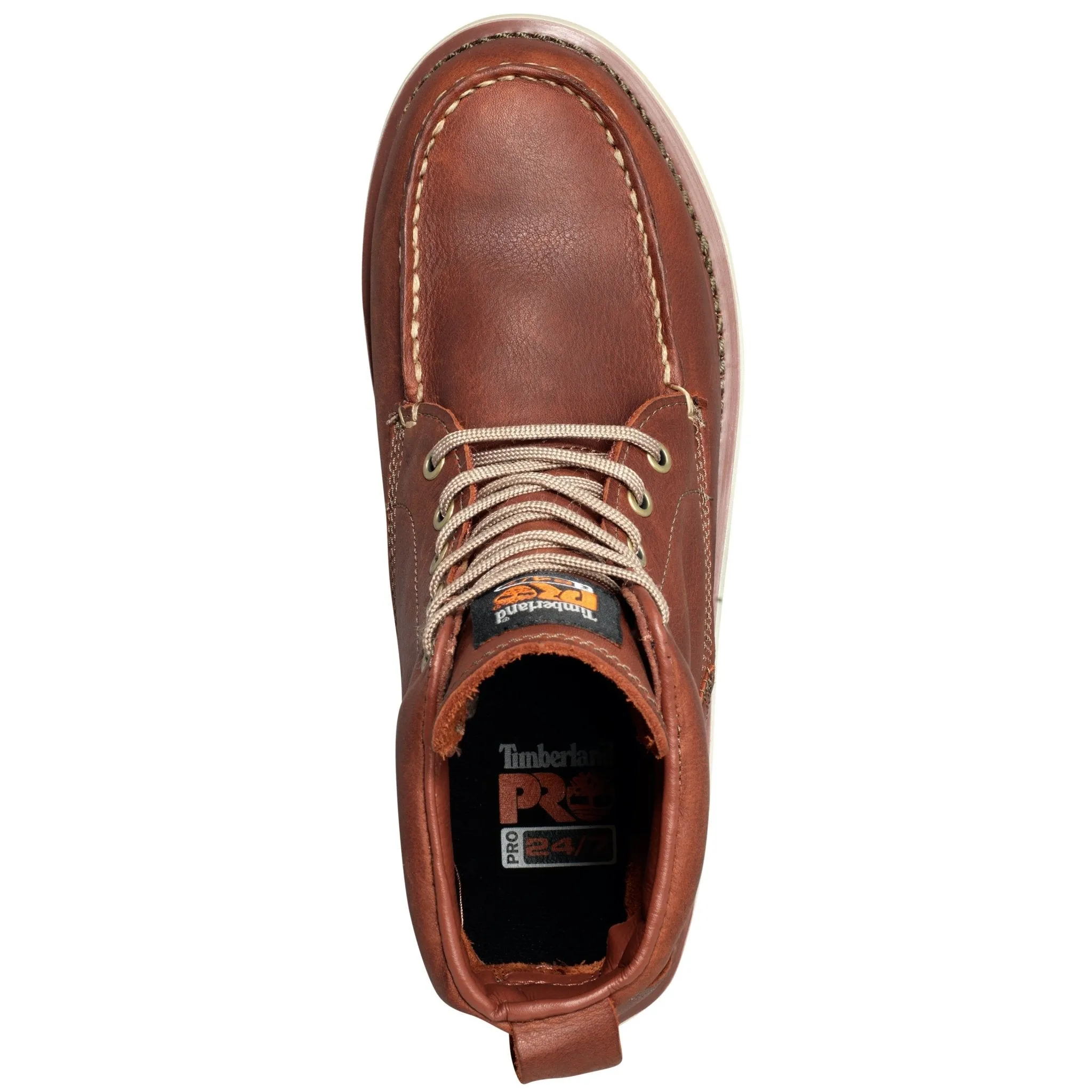 Men's Wedge 6" Moc Soft Toe Work Boot - Rust