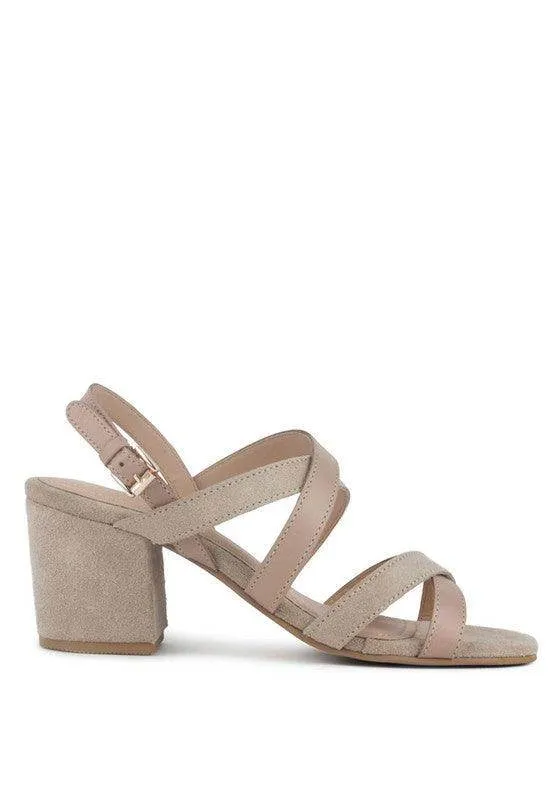 Mon Lapin High Block Heel Leather Sandal