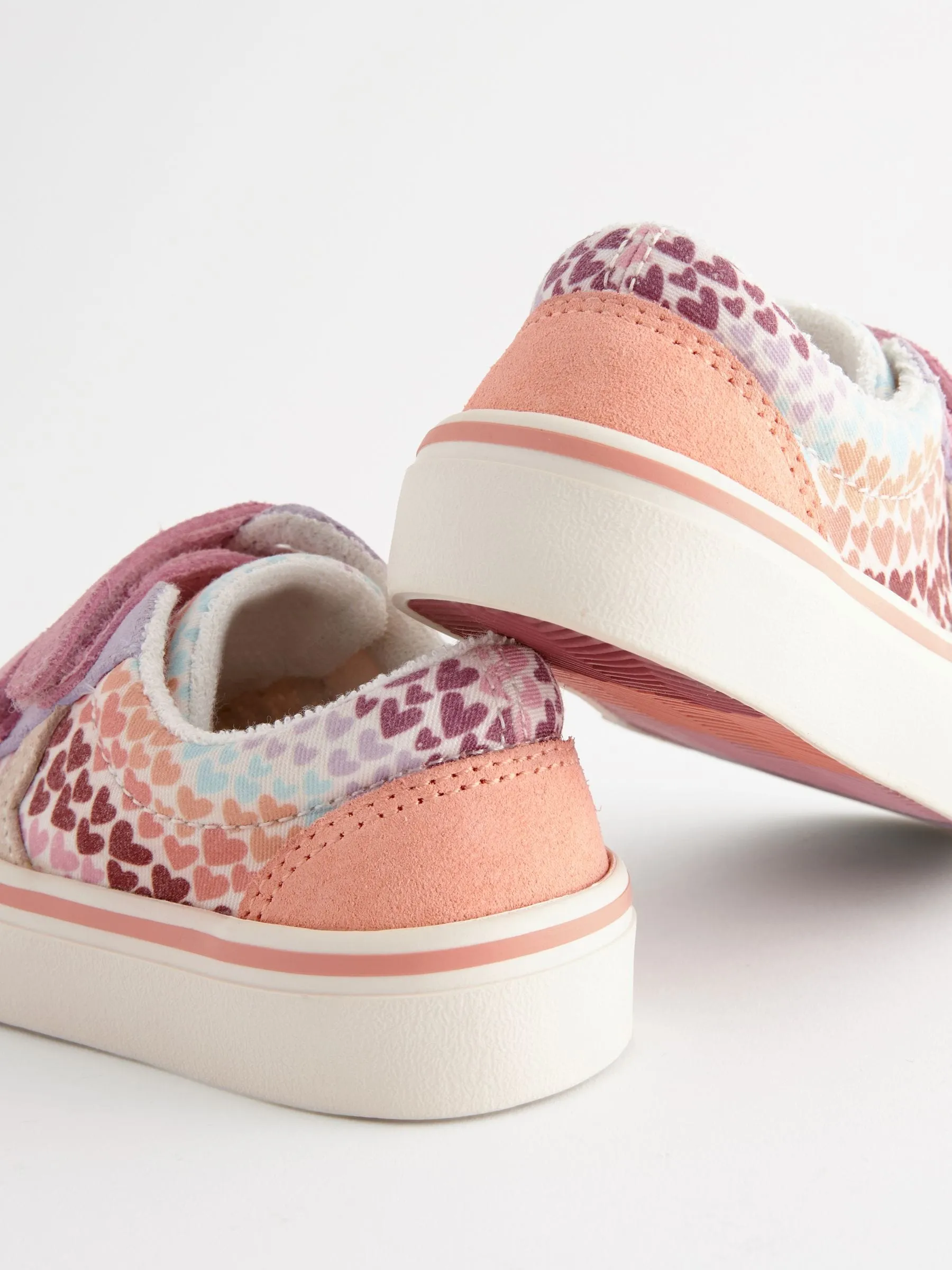 Multi Hearts Touch Fasten Strap Trainers