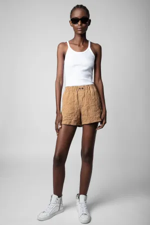 Paxi Suede Short Cognac