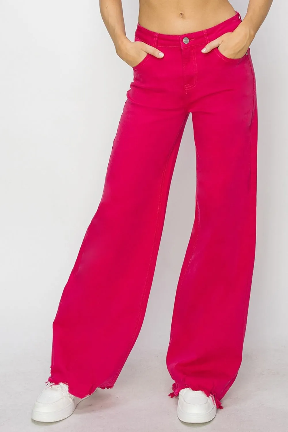 RISEN Pop High Rise Wide Leg Jeans