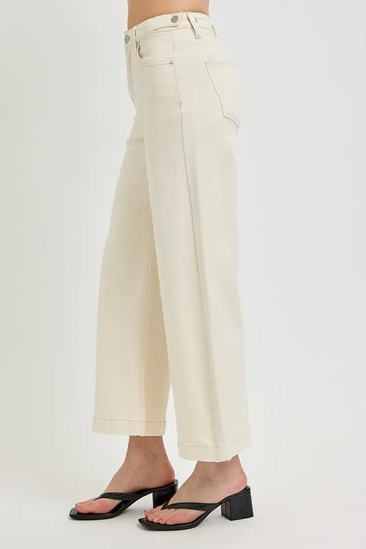 RISEN Tummy Control Cropped Flare Jeans  (Online Only/ Ships from USA)