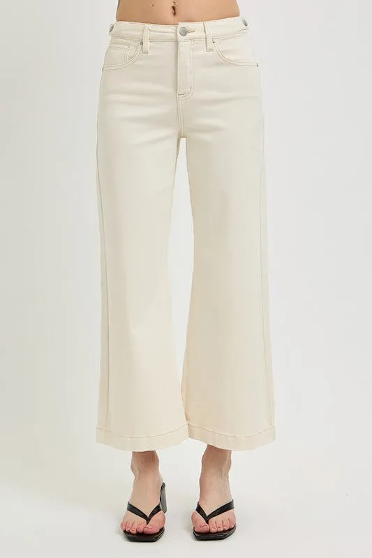 RISEN Tummy Control Cropped Flare Jeans  (Online Only/ Ships from USA)