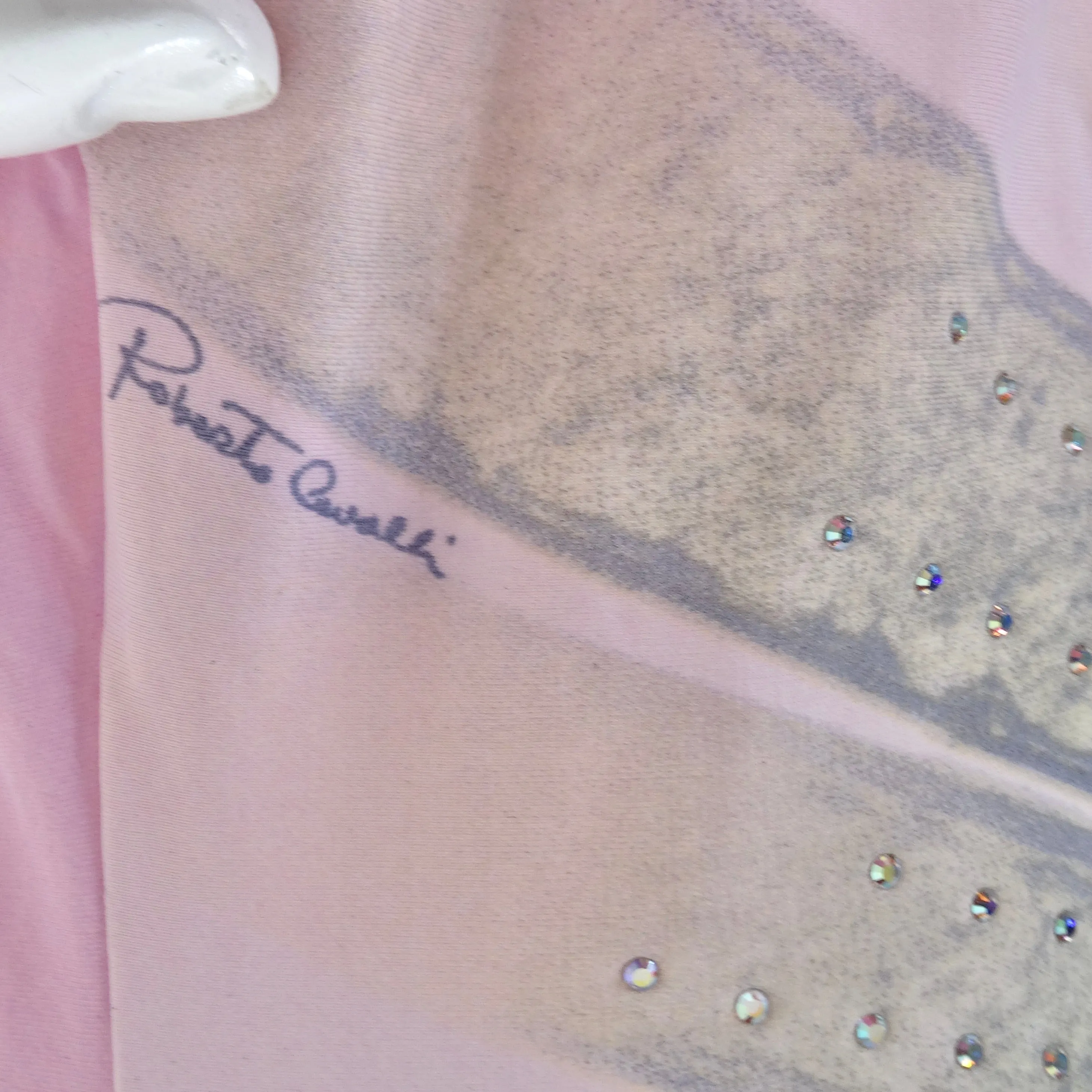 Roberto Cavalli Spring/Summer 2000 Pink Crystal Halter Top