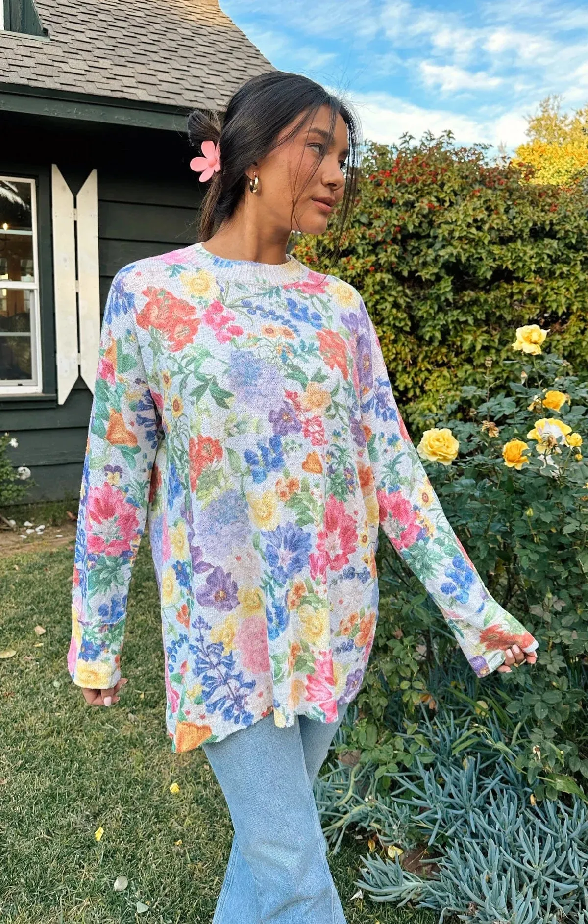Sue Cuffed Tunic Sweater