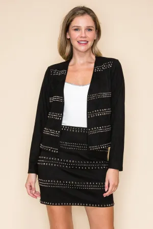 Suede Studded Jacket