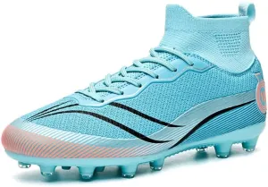 Unisex-Adult Soccer Cleats: Mens High-Top Soccer Shoes Lightweight Training Football Boots for Youth