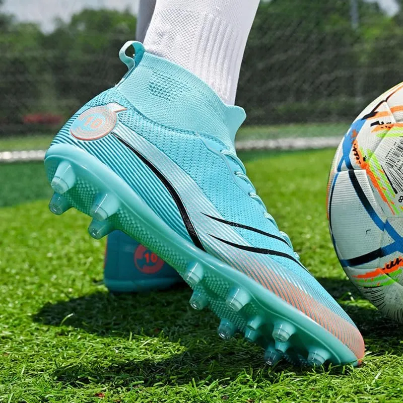 Unisex-Adult Soccer Cleats: Mens High-Top Soccer Shoes Lightweight Training Football Boots for Youth