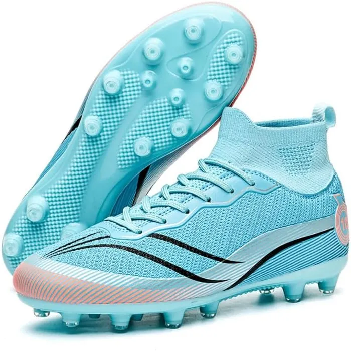 Unisex-Adult Soccer Cleats: Mens High-Top Soccer Shoes Lightweight Training Football Boots for Youth