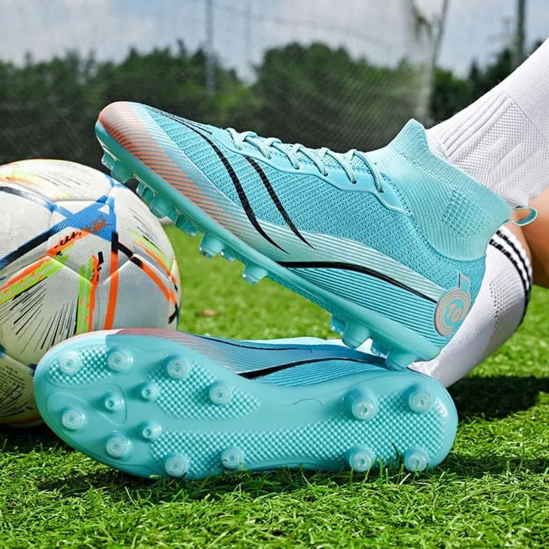 Unisex-Adult Soccer Cleats: Mens High-Top Soccer Shoes Lightweight Training Football Boots for Youth