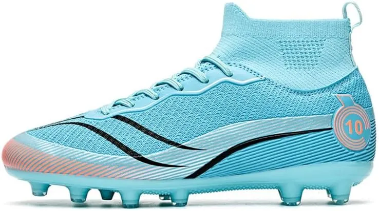 Unisex-Adult Soccer Cleats: Mens High-Top Soccer Shoes Lightweight Training Football Boots for Youth