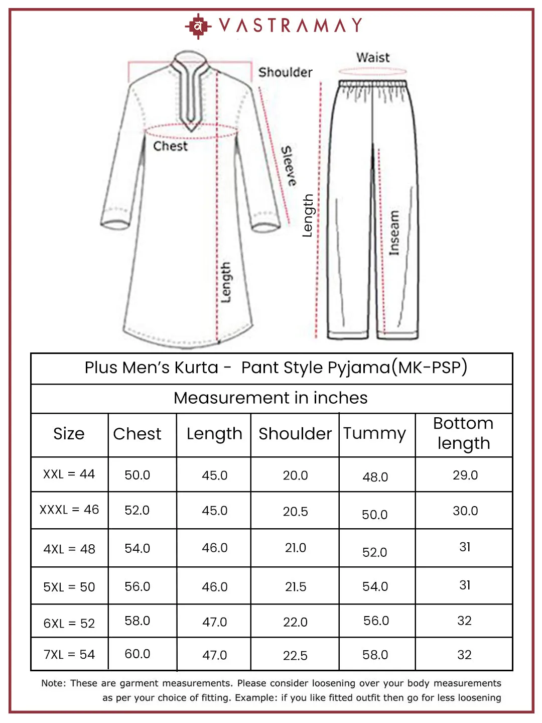 Vastramay Plus Men's Cream Cotton Blend Kurta And Pyjama Set