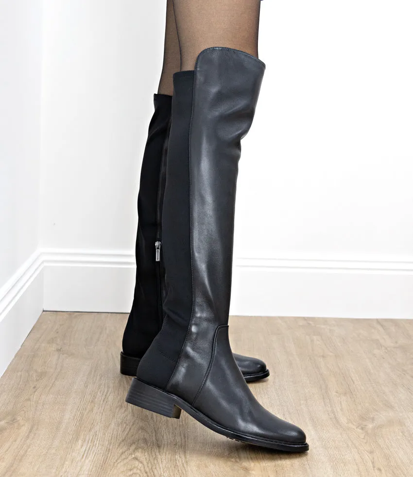 VELVET30 OTK Boot in Black