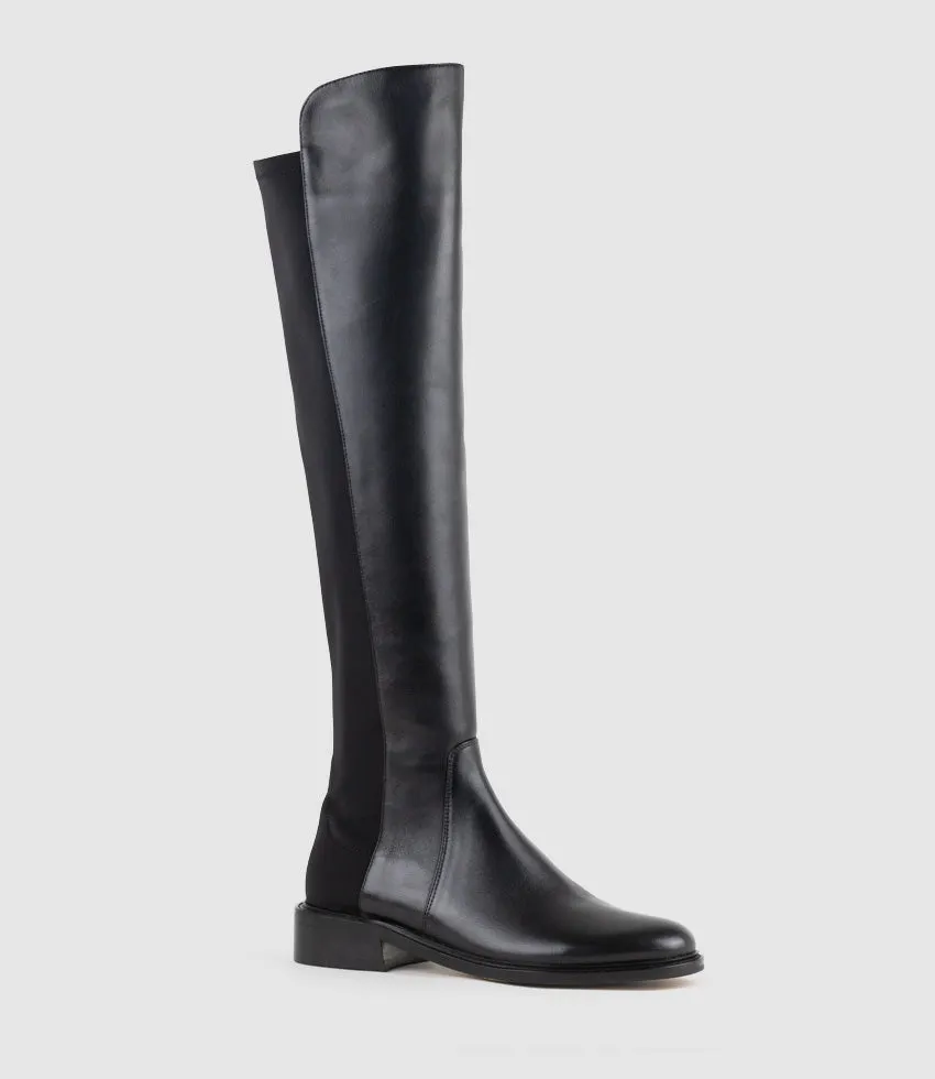VELVET30 OTK Boot in Black