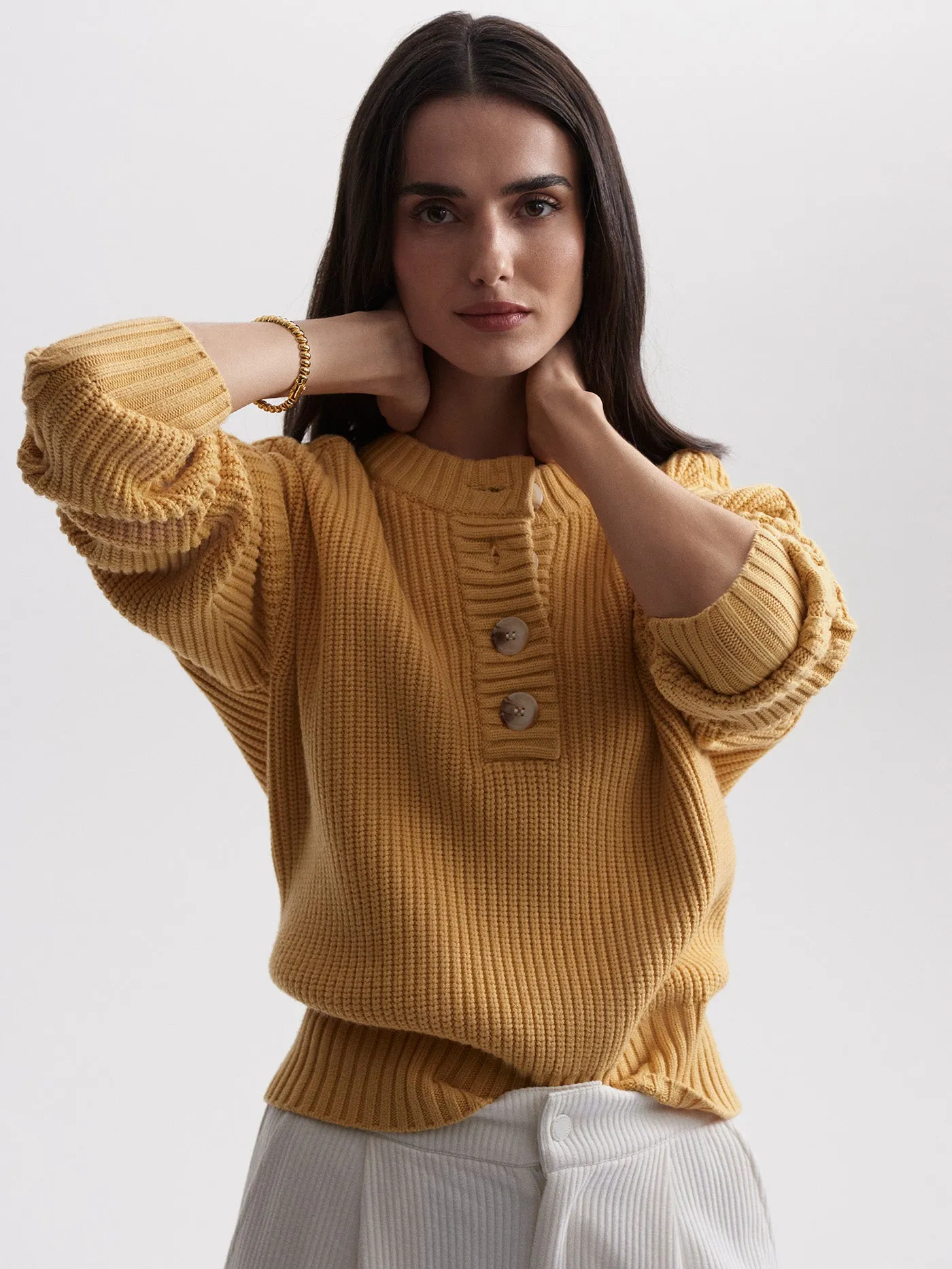 Vera Button Neck Sweater